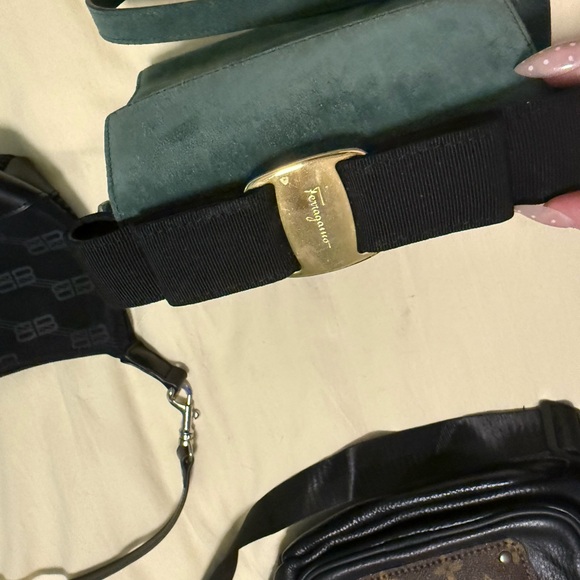 Fendi Denim Tote with Brown Leather Straps and Gold Logo Charm - Picture 9 of 16